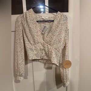 Floral Cream Top